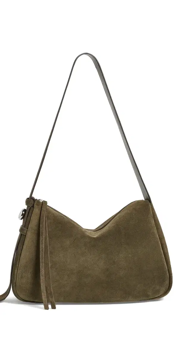 Tory Burch Romy Suede Shoulder Bag Leccio One Size
