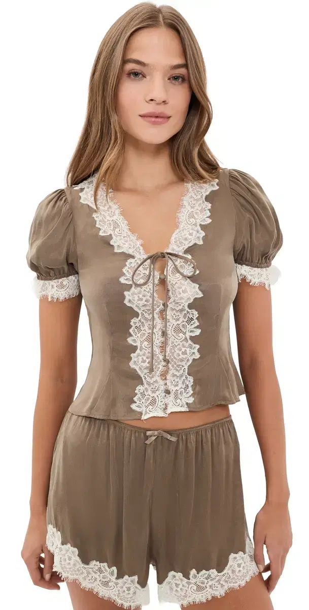 For Love & Lemons una Top Brown