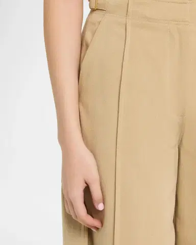 Ulla Johnson Sascha Cropped Wide-Leg Cotton Trousers | Thumbnail 5