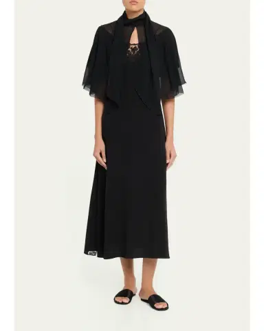 All Three Chloe Chiffon Cape | Thumbnail 2
