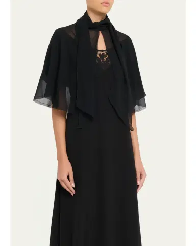 All Three Chloe Chiffon Cape | Thumbnail 4