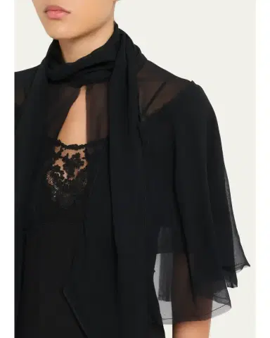 All Three Chloe Chiffon Cape | Thumbnail 8