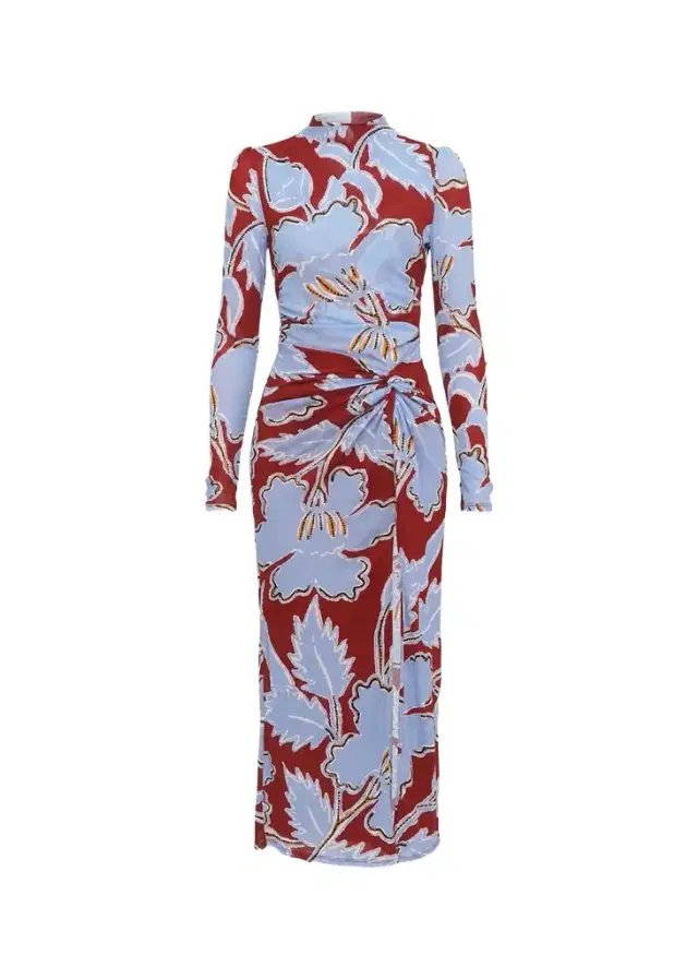 Diane von Furstenberg Amadis Floral-Print Mesh Midi Dress
