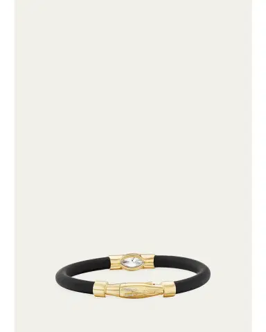 Uniform Object 18K Carbon Bracelet with Marquise Diamond | Thumbnail 3