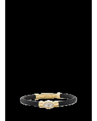 Uniform Object 18K Carbon Bracelet with Marquise Diamond | Thumbnail 4