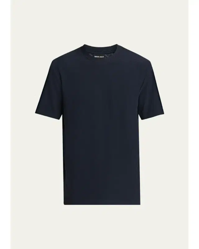 Men's Rib-Knit Wool-Blend T-Shirt