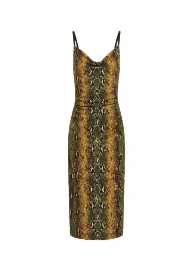 Diane von Furstenberg Claudia Snakeskin-Print Midi Slip Dress | Thumbnail 1