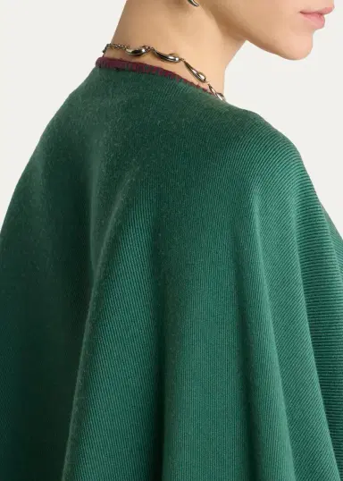 Etro Reversible Jacquard Cape | Thumbnail 5