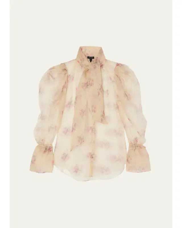 Marc Jacobs Floral Silk Blouse