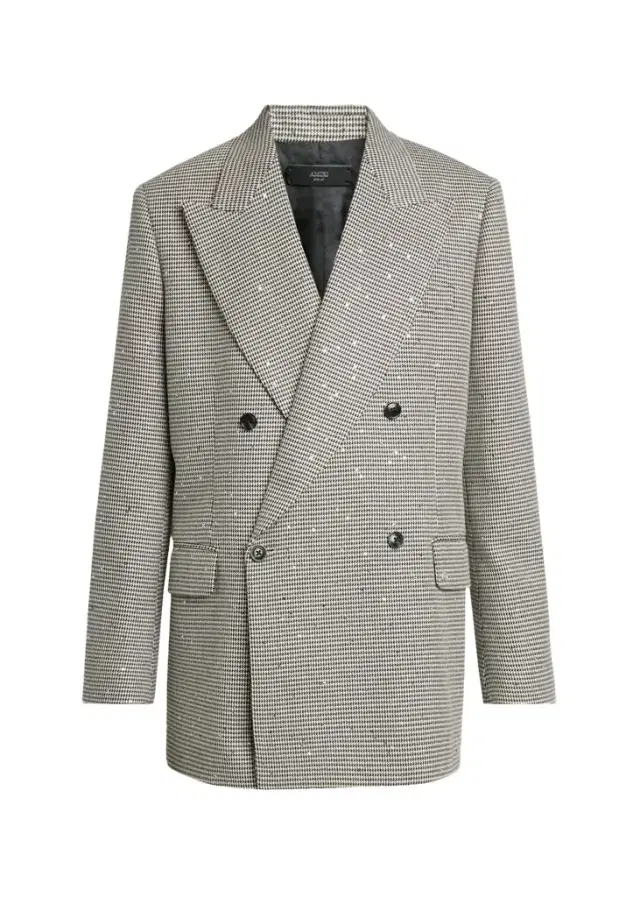 AMIRI Men's Houndstooth Double-Breasted Peak Lapel Blazer