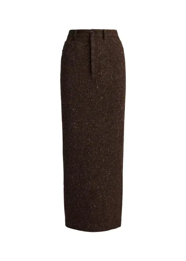 Ralph Lauren Collection Fontaine Wool-Blend Donegal Tweed Maxi Skirt