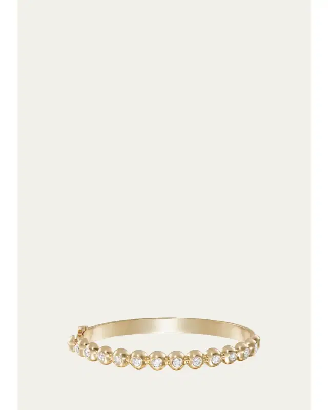 Melissa Kaye Audrey Diamond Dome Hinged Bracelet
