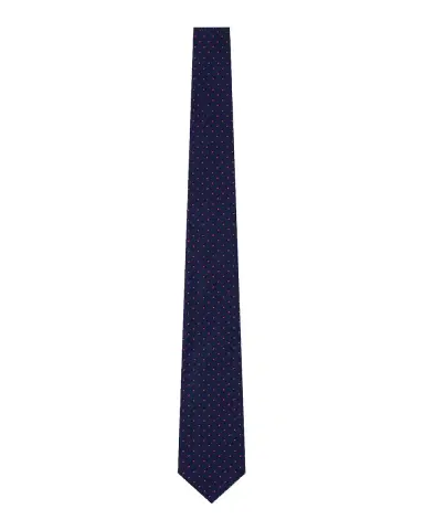 Emporio Armani Micro-Diamond Grid Silk Tie | Thumbnail 3