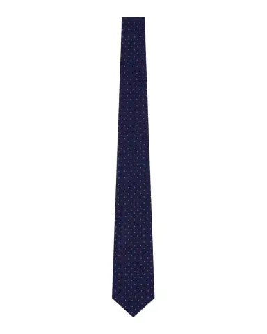 Emporio Armani Micro-Diamond Grid Silk Tie | Thumbnail 1