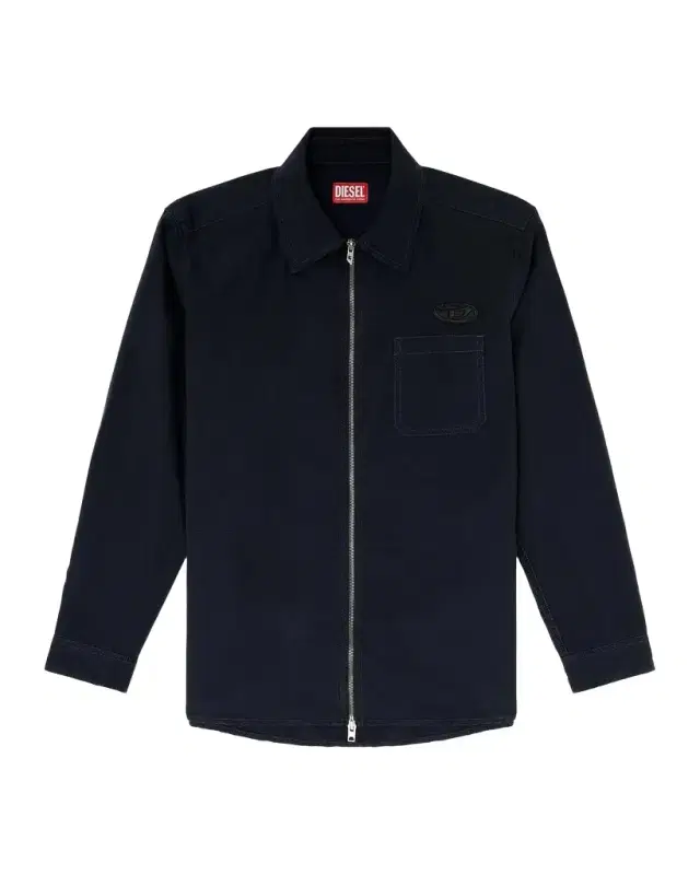 Diesel Alias Logo Zip-Front Shirt Jacket