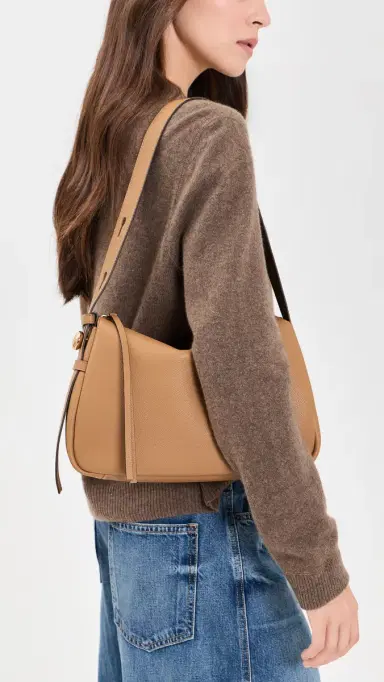 Tory Burch Romy Shoulder Bag Tiramisu One Size | Thumbnail 3