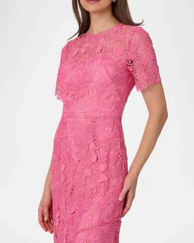Shoshanna Ellie Floral Lace A-Line Gown | Thumbnail 4