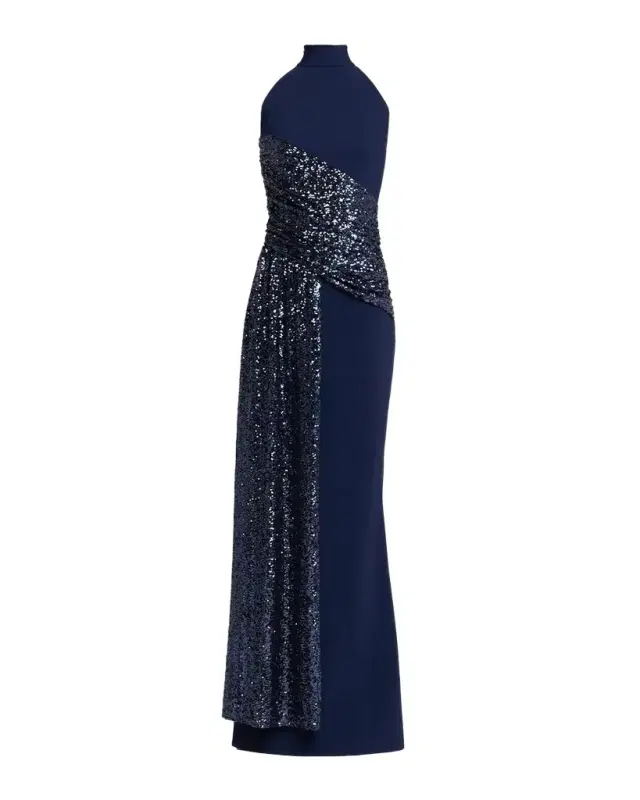 Chiara Boni La Petite Robe Virgo Sequined Column Gown
