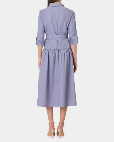 Shoshanna Caldwell Pinstriped Cotton-Blend Poplin Shirtdress | Thumbnail 3