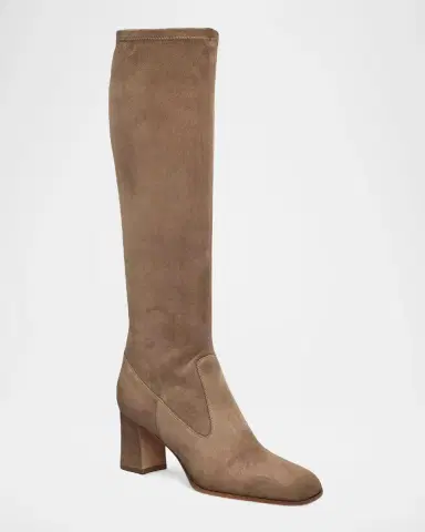 Santoni Carla 65MM Suede Knee-High Boots | Thumbnail 2 Santoni Carla 65MM Suede Knee-High Boots | Thumbnail 2