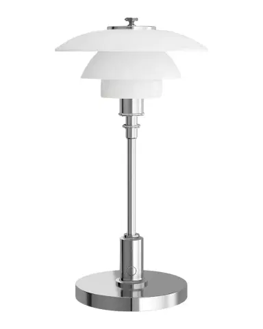 Louis Poulsen PH 1/1 12" Portable Table Lamp, Chrome | Thumbnail 1