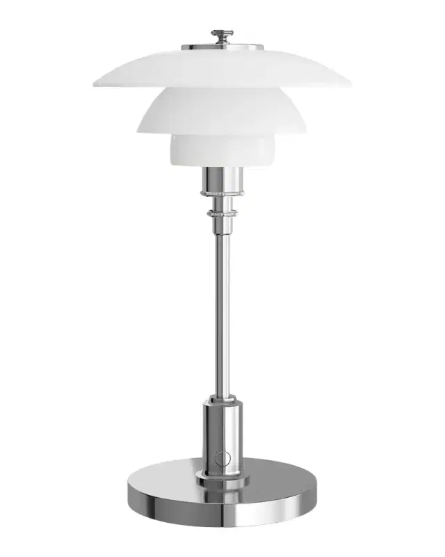 Louis Poulsen PH 1/1 12" Portable Table Lamp, Chrome