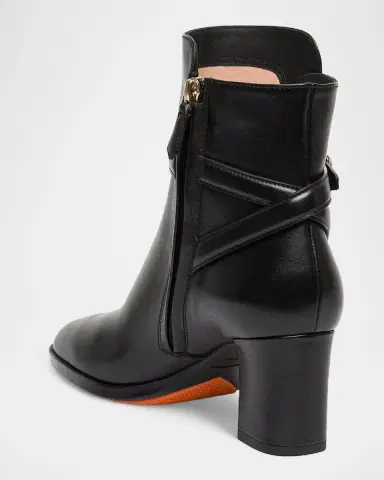 Santoni 65mm Leather Ankle Boots | Thumbnail 3