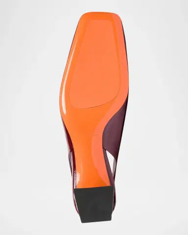 Santoni 50mm Patent Leather Slingback Buckle Pumps | Thumbnail 6 Santoni 50mm Patent Leather Slingback Buckle Pumps | Thumbnail 6