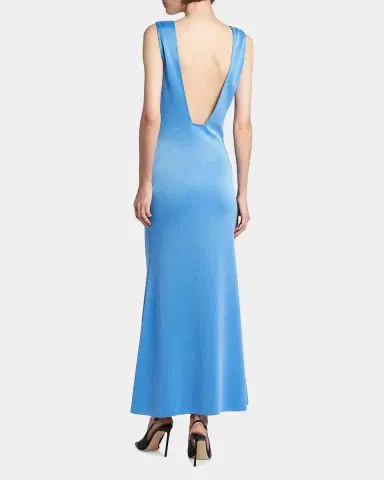 Tom Ford Double-Face Plunging V-Neck Dress | Thumbnail 3