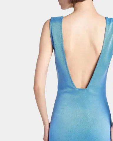 Tom Ford Double-Face Plunging V-Neck Dress | Thumbnail 5