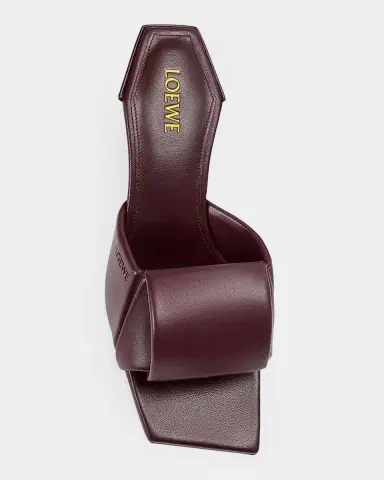 Loewe 45mm Origami Leather Slide Sandals | Thumbnail 3 Loewe 45mm Origami Leather Slide Sandals | Thumbnail 3