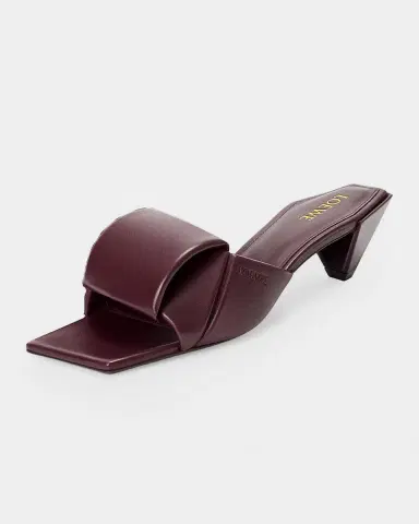 Loewe 45mm Origami Leather Slide Sandals | Thumbnail 4 Loewe 45mm Origami Leather Slide Sandals | Thumbnail 4