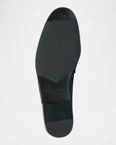 Santoni Suede Penny Loafers | Thumbnail 6 Santoni Suede Penny Loafers | Thumbnail 6