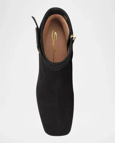 Santoni 70mm Suede Buckle Ankle Boots | Thumbnail 5