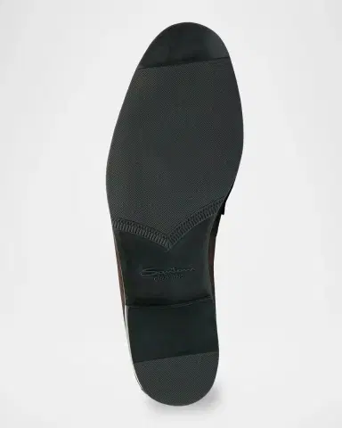 Santoni Suede Penny Loafers | Thumbnail 6 Santoni Suede Penny Loafers | Thumbnail 6