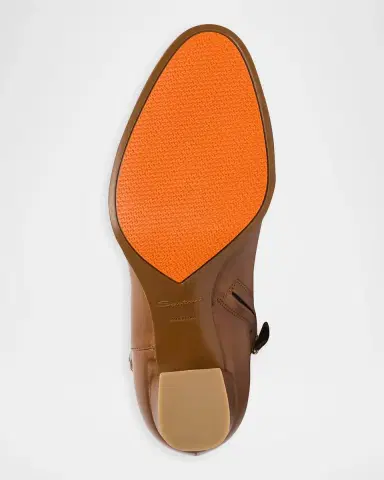 Santoni Andy 65MM Leather Block-Heel Booties | Thumbnail 4 Santoni Andy 65MM Leather Block-Heel Booties | Thumbnail 4