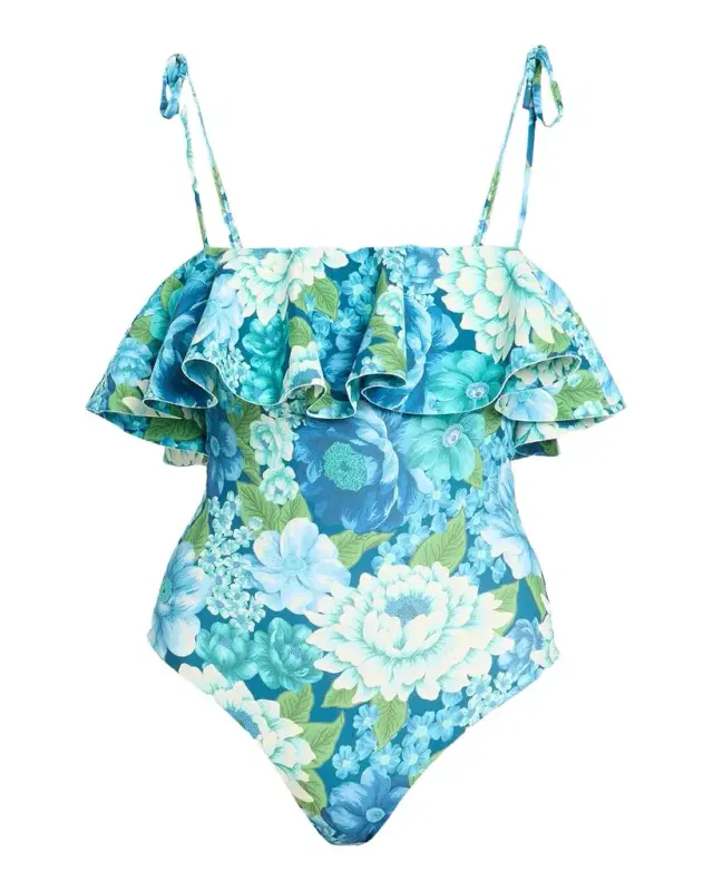 ALÉMAIS Margo Ruffle One-Piece wimsuit