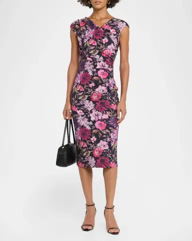 Chiara Boni La Petite Robe Dids Floral Jersey Midi Dress | Thumbnail 2