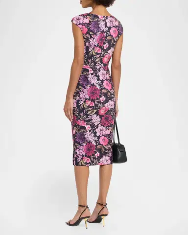 Chiara Boni La Petite Robe Dids Floral Jersey Midi Dress | Thumbnail 3