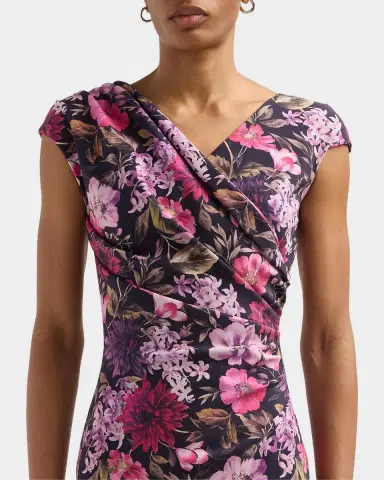 Chiara Boni La Petite Robe Dids Floral Jersey Midi Dress | Thumbnail 5
