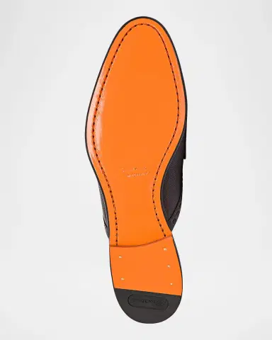 Santoni Leather Loafer Mules | Thumbnail 6