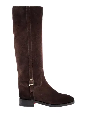 Santoni Suede Buckle Equestrian Boots | Thumbnail 3 Santoni Suede Buckle Equestrian Boots | Thumbnail 3