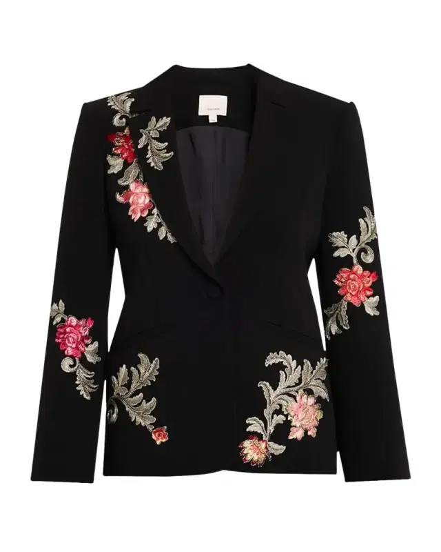 Cinq à Sept Karlie Rococo Embroidered Blazer
