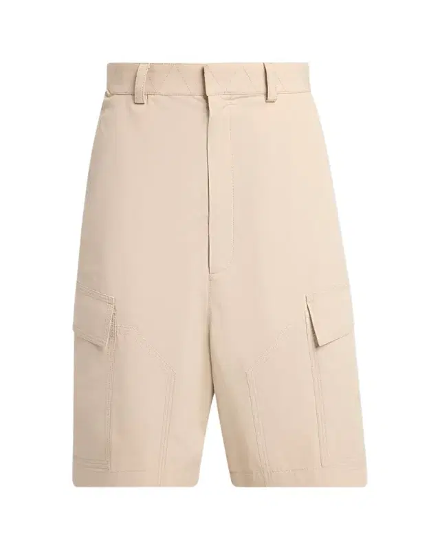 Bottega Veneta Men's Cotton Toile Cargo Shorts