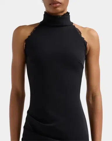 Chiara Boni La Petite Robe Kyomi Draped Column Gown | Thumbnail 5