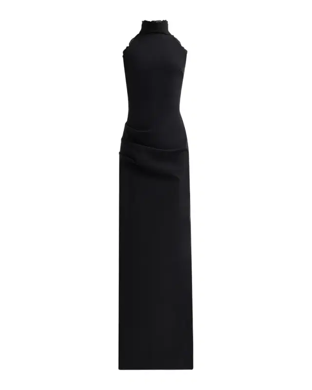 Chiara Boni La Petite Robe Kyomi Draped Column Gown