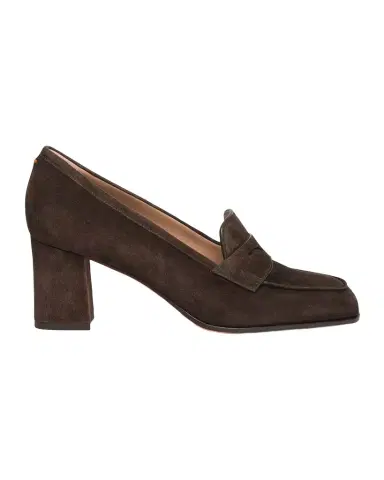 Santoni 65mm Suede Penny Loafers | Thumbnail 1