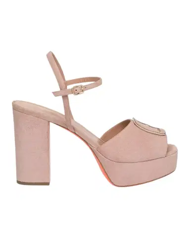 Santoni 60mm Suede Platform Buckle Sandals | Thumbnail 1 Santoni 60mm Suede Platform Buckle Sandals | Thumbnail 1