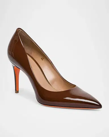 Santoni 85mm Patent Leather Pumps | Thumbnail 2