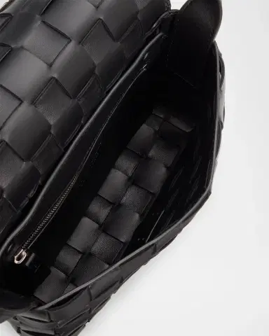 Bottega Veneta Men's Intrecciato Leather Messenger Bag | Thumbnail 4